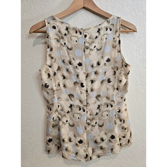 Armani Collezioni No Sleeve Spring Pattern Blouse Top Size 46 USA Large - Picture 6 of 7